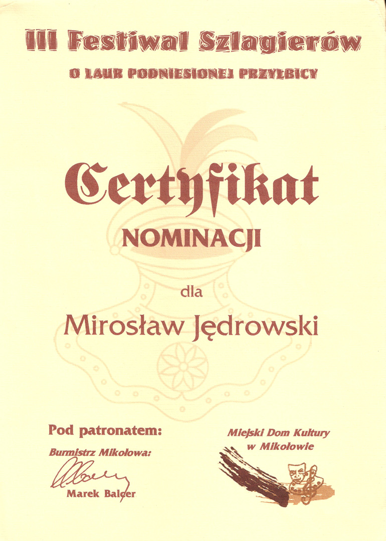 III Festiwal Szlagierów 2003